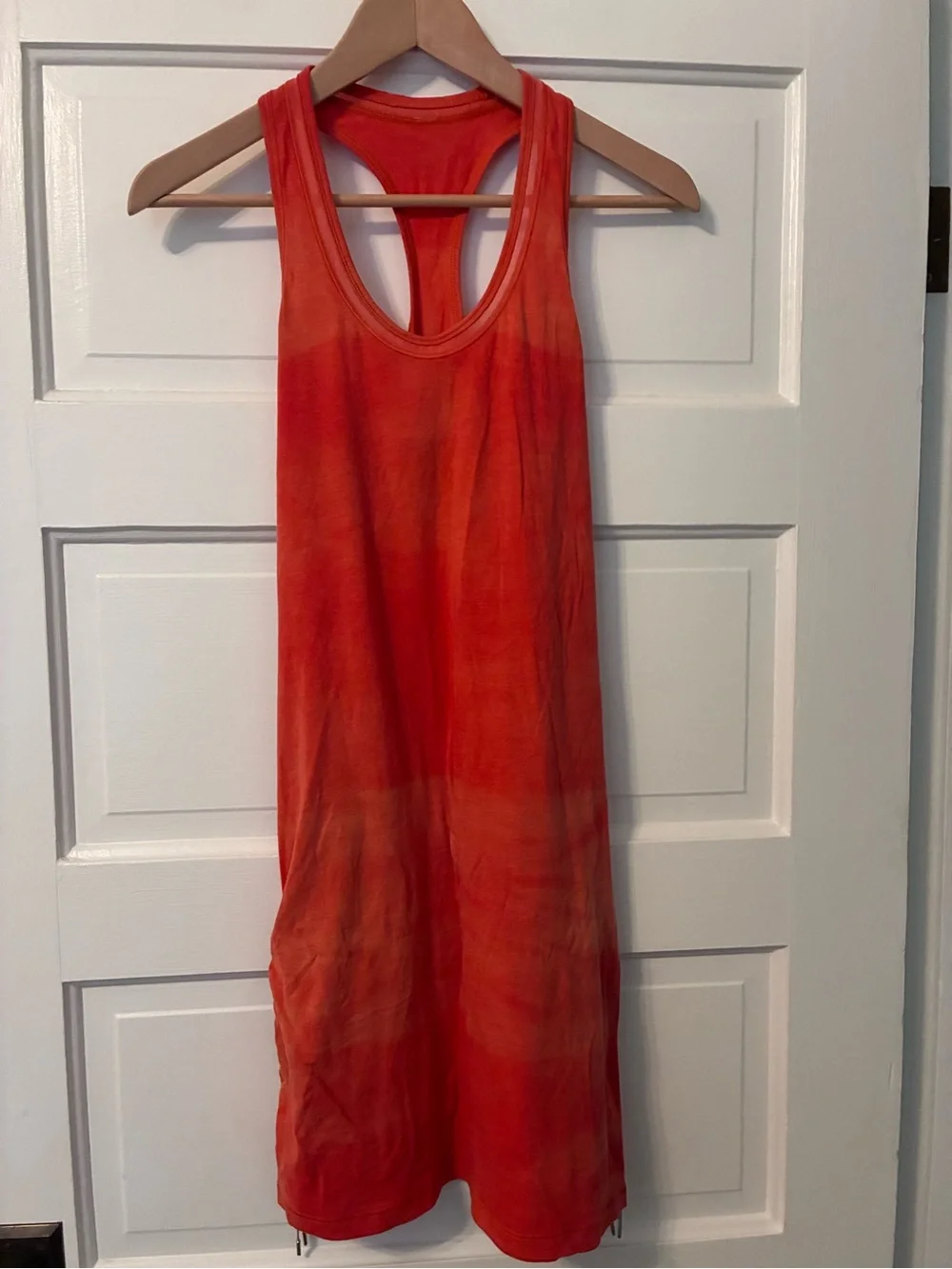 Lululemon It's A Cinch Dress Mottled Blood Orange Tanktop Dress Size 6